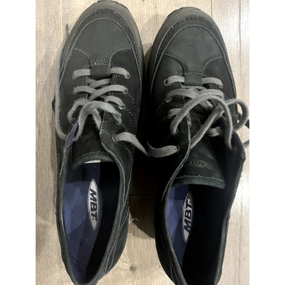 MBT Matwa Women's walking shoe EU 43 black nubuck suede lace-up rocker comfort